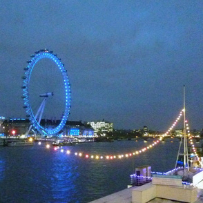  London Eye from across the Thames