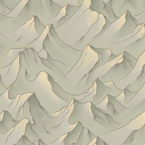 Endless Mountains_Serene Wallscapes_HALF DROP REPEAT