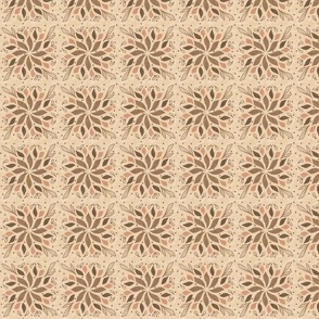 Earth Tones Leafy Symmetrical Meditation Tile [small]