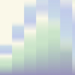 Blurred Hearts mint - L