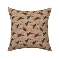 cranes swans, herons birds fly, water lily, simple lines Asian style brown gray