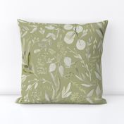 Eucalyptus Leaves Sage Green Pastel