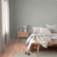 Large/Modern and simple,  neutral geometric wallpaper in warm grey/sage green