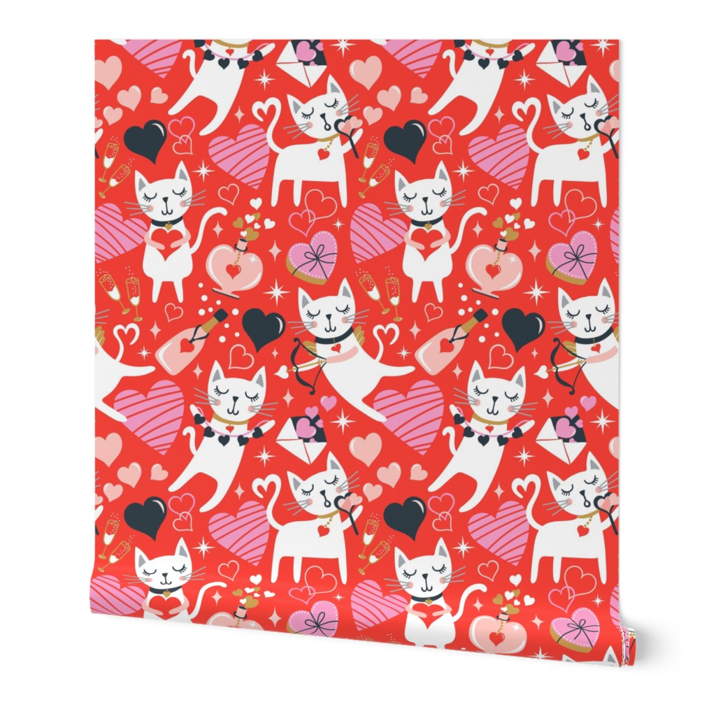 You're The Cat's Meow - Valentine's Day Red Small
