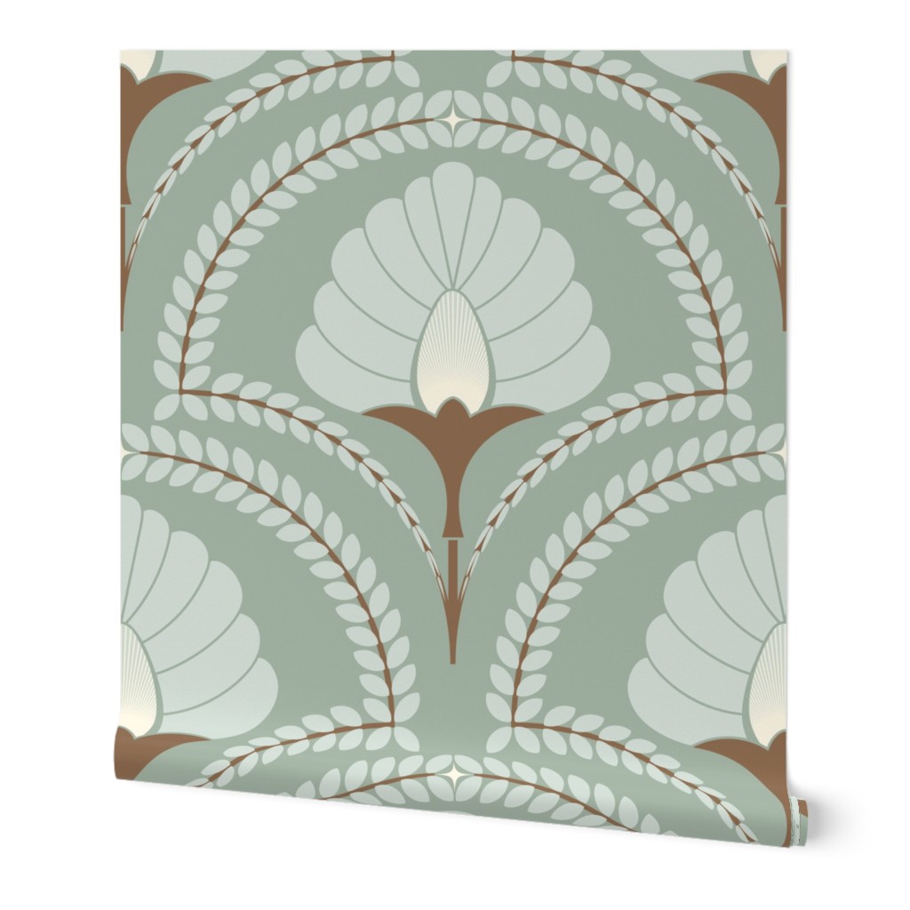 Illumination / Serene Zen / Art Deco / Celadon Green / Large