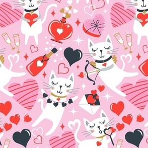 You're The Cat's Meow - Valentine's Day Pink Regular