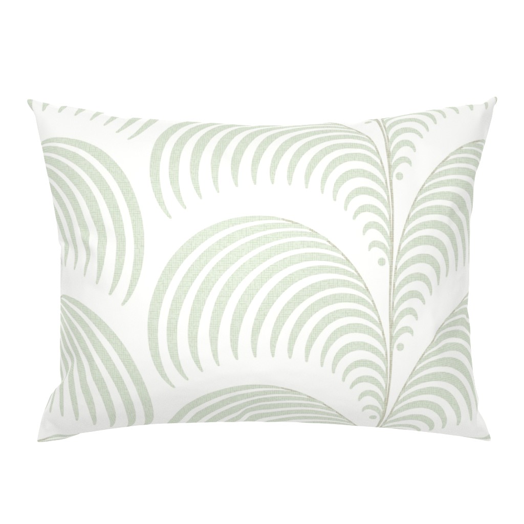 Serene palm Art Deco fern frond plume by Pippa Shaw