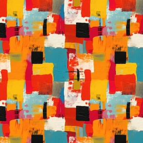 Vibrant Hues: Bold Abstraction in Color Symphony (274A)