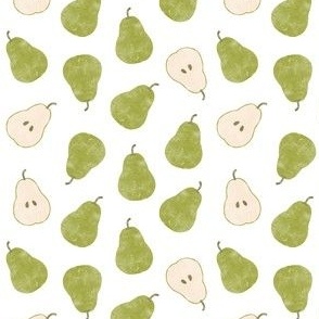 (small scale) perfect pears - green - LAD23