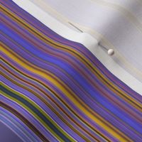 mixed thin stripes - purple blue yellow