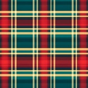 Red, Green & Yellow Plaid - small