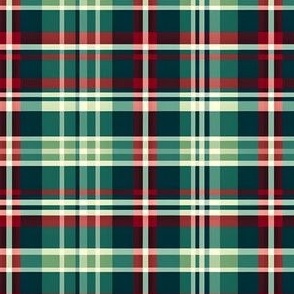 Red, Green & Cream Plaid - small