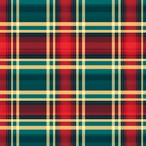 Red, Green & Yellow Plaid - large