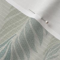 Serene Wallscapes - Soaring Seabirds and Swaying Palms, Taupe, Green, Yellow