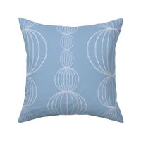 Breathe in breathe out - serene circles in blue
