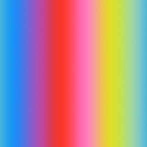 Bright 80s Candy Rainbow Ombré Stripes - Small Scale - Vertical Ombre Bold Bright Gradient