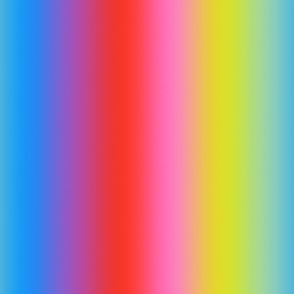 Bright 80s Candy Rainbow Ombré Stripes - Medium Scale - Vertical Ombre Bold Bright Gradient