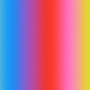 Bright 80s Candy Rainbow Ombré Stripes - Large Scale - Vertical Ombre Bold Bright Gradient