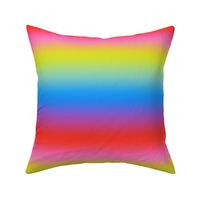 Bright 80s Candy Rainbow Ombré Stripes - Medium Scale - Horizontal Ombre Bold Bright Gradient