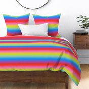 Bright 80s Candy Rainbow Ombré Stripes - Medium Scale - Horizontal Ombre Bold Bright Gradient
