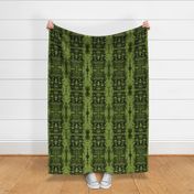 ANOTHER WICKED TIKI - VINTAGE GREEN WITH FABRIC TEXTURE, JUMBO SCALE