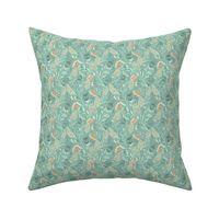 Serene Floral Mineral Blue - Extra Small