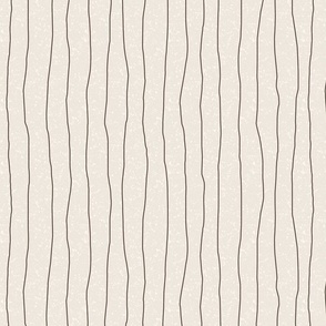 Mini - Simple, Hand Drawn Stripe on a Rocky Textured Background - Earth Tones of Beige, Sand & Ecru
