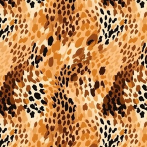 Black, Brown & Cream Abstract Dots - small