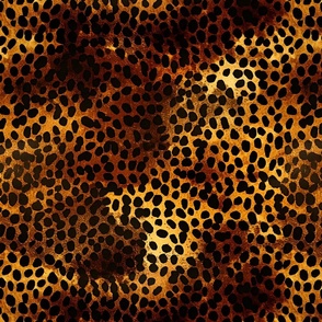 Black & Brown Abstract Dots - large