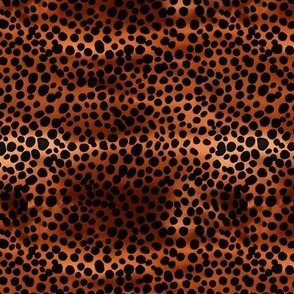 Black & Brown Abstract Polka Dots - small