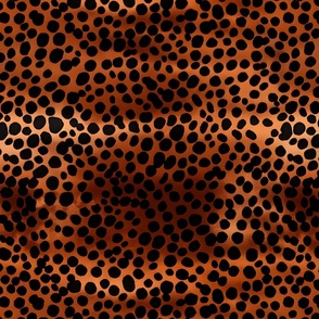 Black & Brown Abstract Polka Dots - large