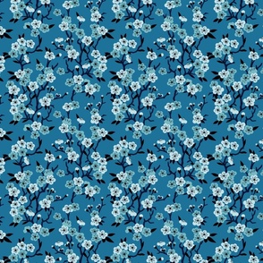 Cherry Blossom - Blue, Small Scale
