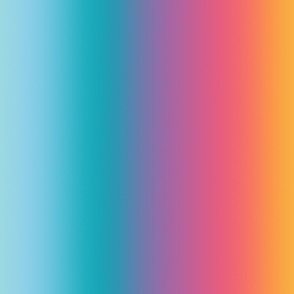 Bright 80s  Pastel Candy Rainbow Ombré Stripes - Large Scale - Vertical Ombre Bold Bright Gradient