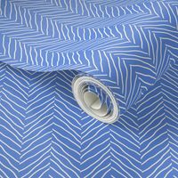 Blue Herringbone