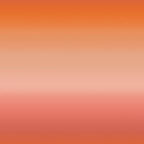 Persimmon Orange Pink Apricot Ombré Stripes - Small Scale - Horizontal Ombre Gradient