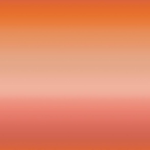 Persimmon Orange Pink Apricot Ombré Stripes - Medium Scale - Horizontal Ombre Gradient