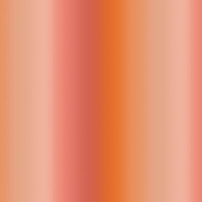 Persimmon Orange Pink Apricot Ombré Stripes - Ditsy Scale - Vertical Ombre Gradient