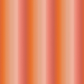 Persimmon Orange Pink Apricot Ombré Stripes - Small Scale - Vertical Ombre Gradient