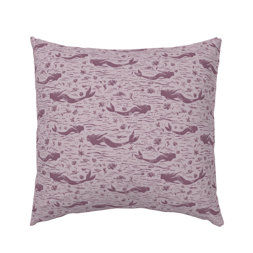 Mermaid Pattern Mauve