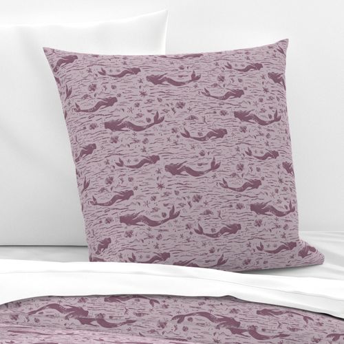 Mermaid Pattern Mauve