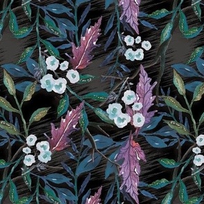 Midnight Wild floral Pattern