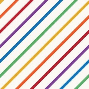 small rainbow stripe / thin