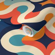 Retro Abstract Squiggle