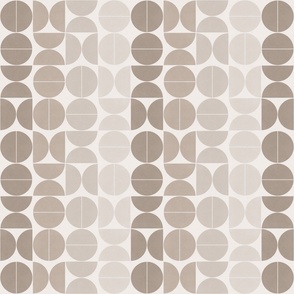 Bauhaus Balance - neutral pale taupe, 2 inch circles 