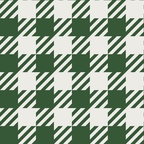 Black Forest green checkers - medium size