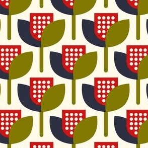 3026 D Small - midcentury tulips