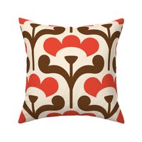 3027 D Large - retro lilies 