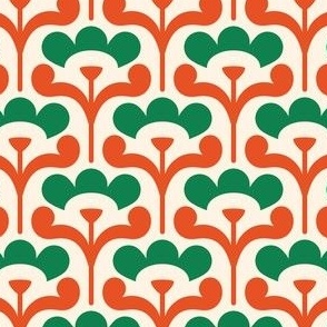 3027 C Small - retro lilies 