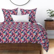 Small Vibrant Swirl Paisley - Color Block Fusion