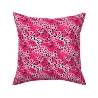 Pink, Black & White Abstract Dots - small